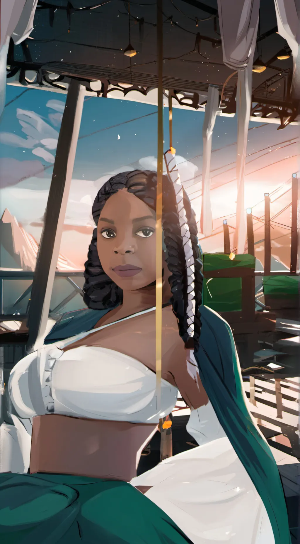 ai character: Diamond background