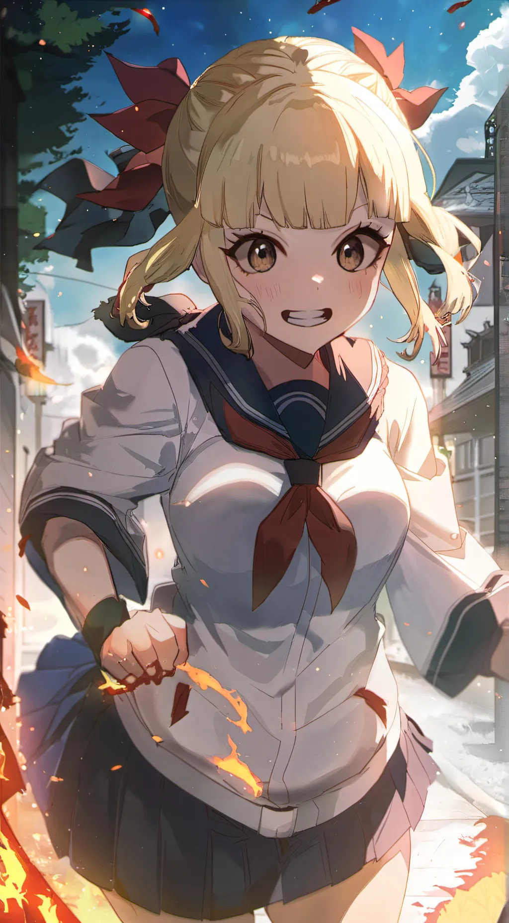 ai character: himiko toga  background