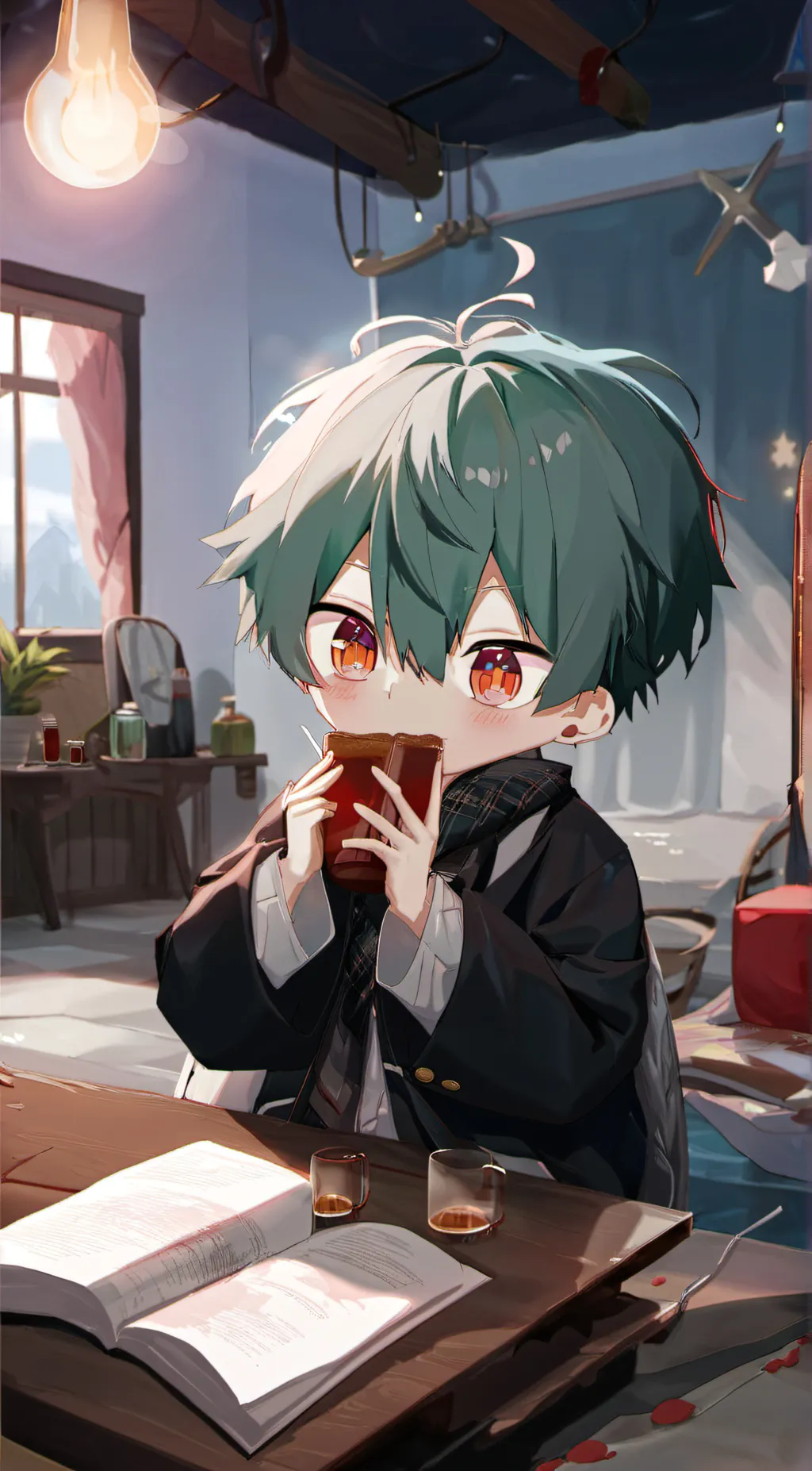 ai character: Miyazaki background