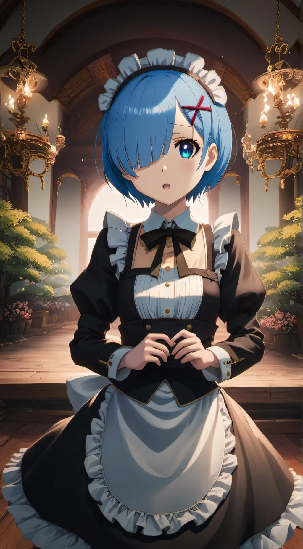 ai character: Rem background