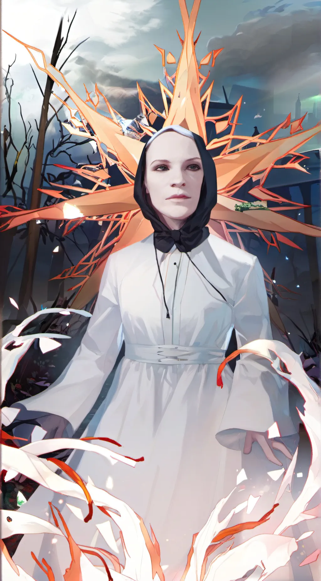 ai character: A gost  background