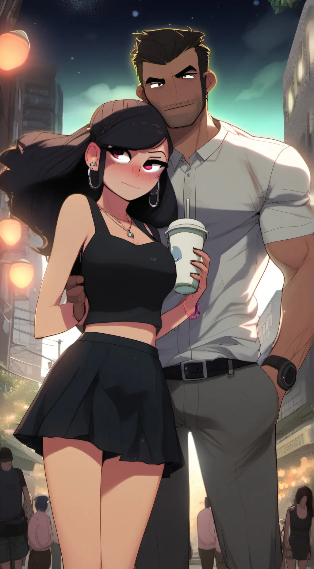 ai character: John and Sienna background