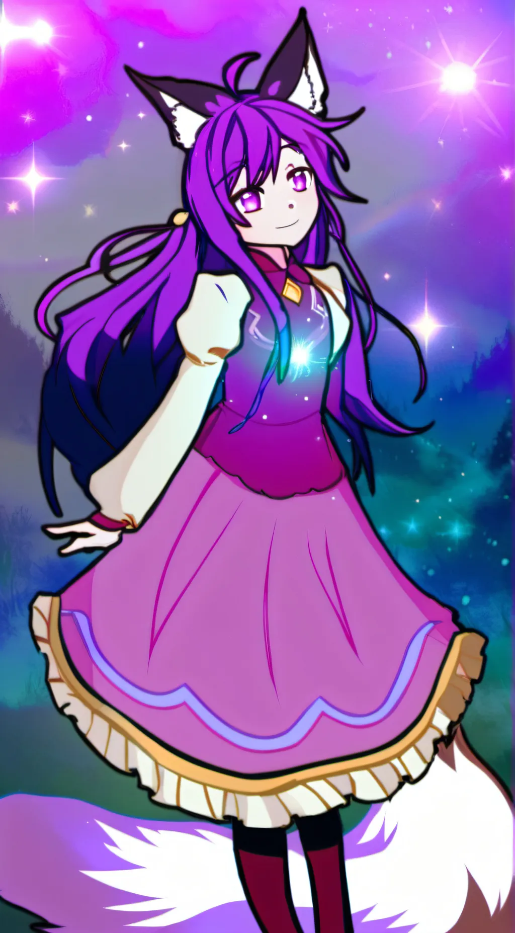 ai character: Aurora  background