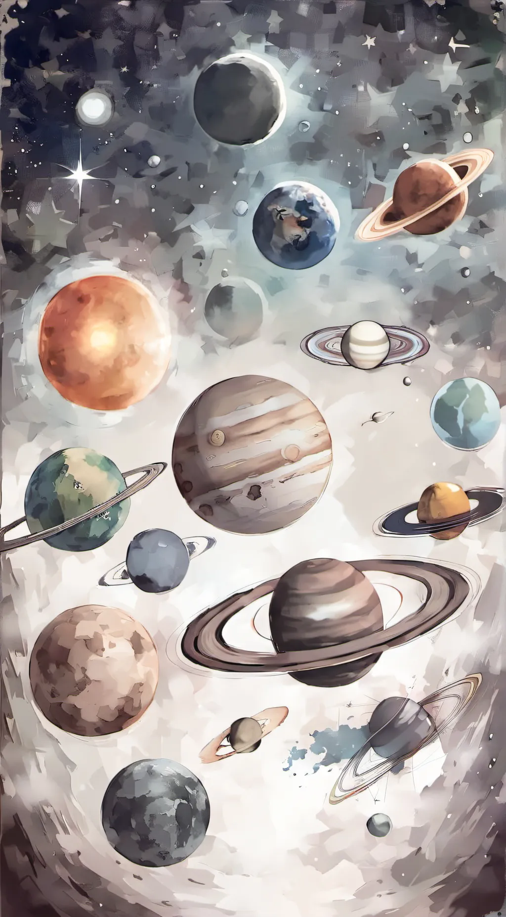 ai character: The Solar System  background