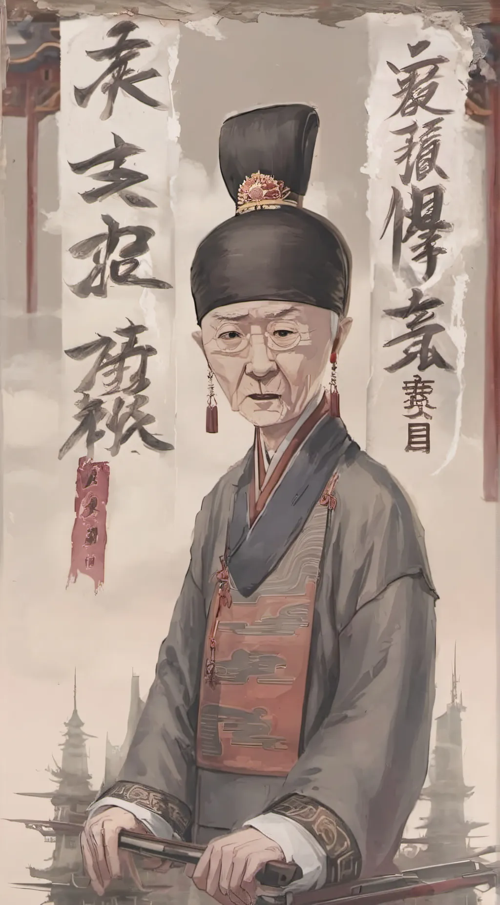 ai character: Chains background