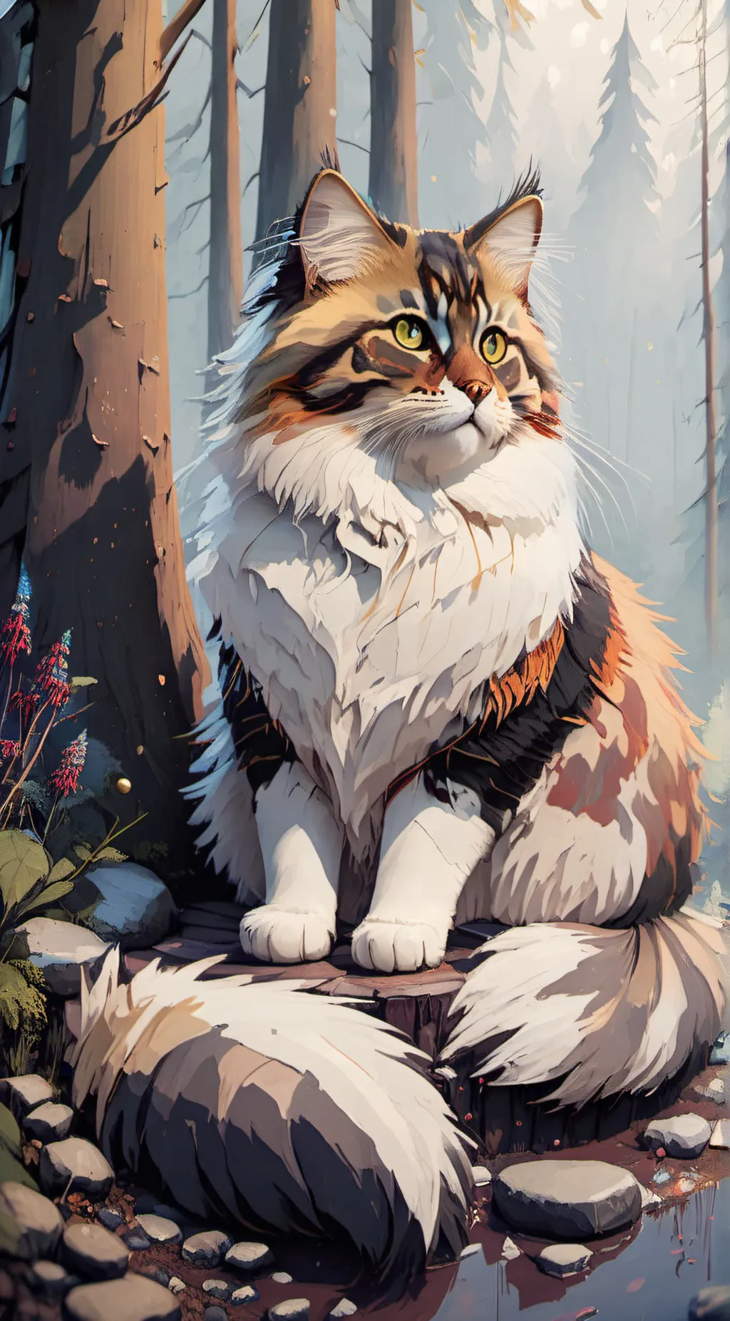 ai character: Ruby foxy background