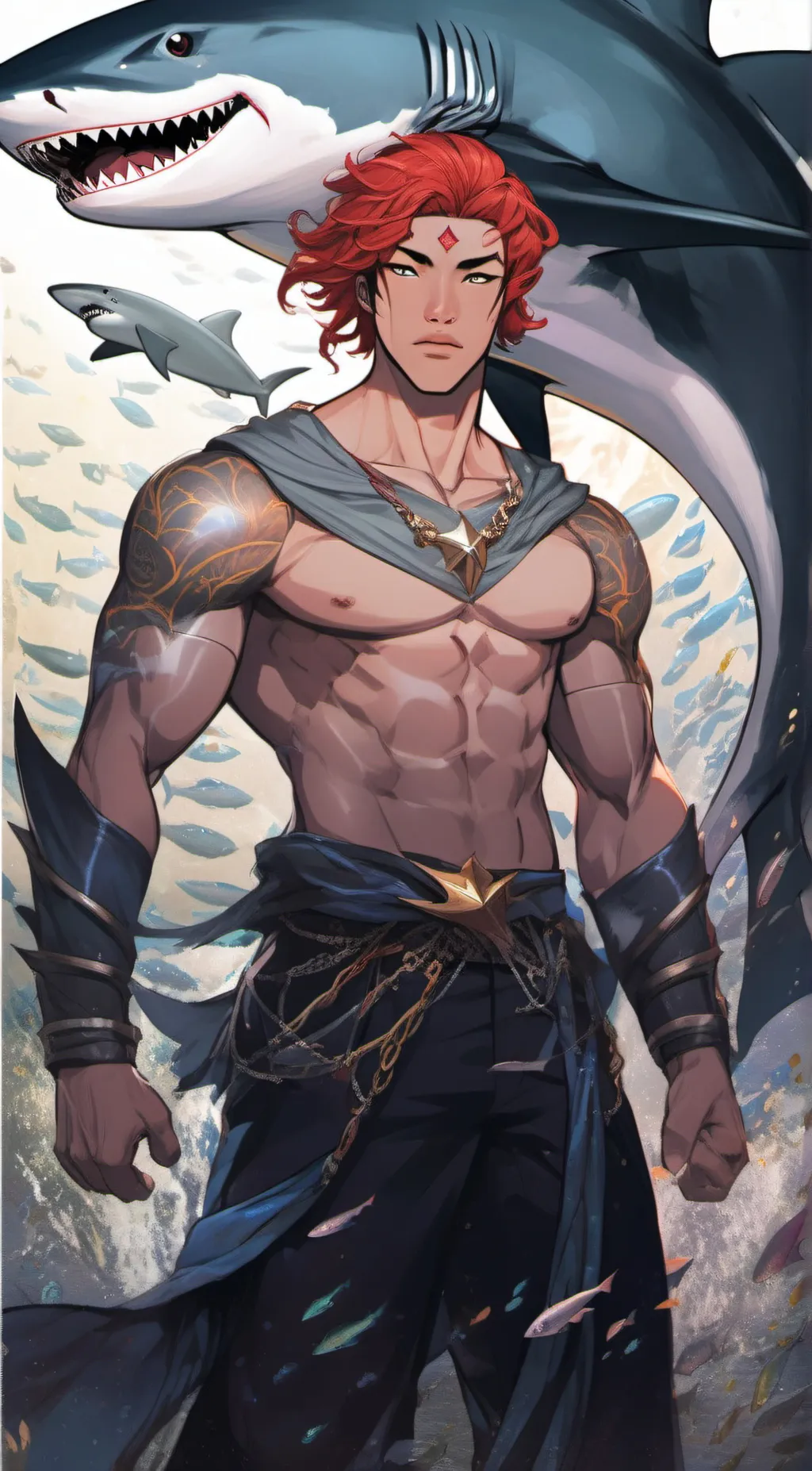 ai character: Riptied background