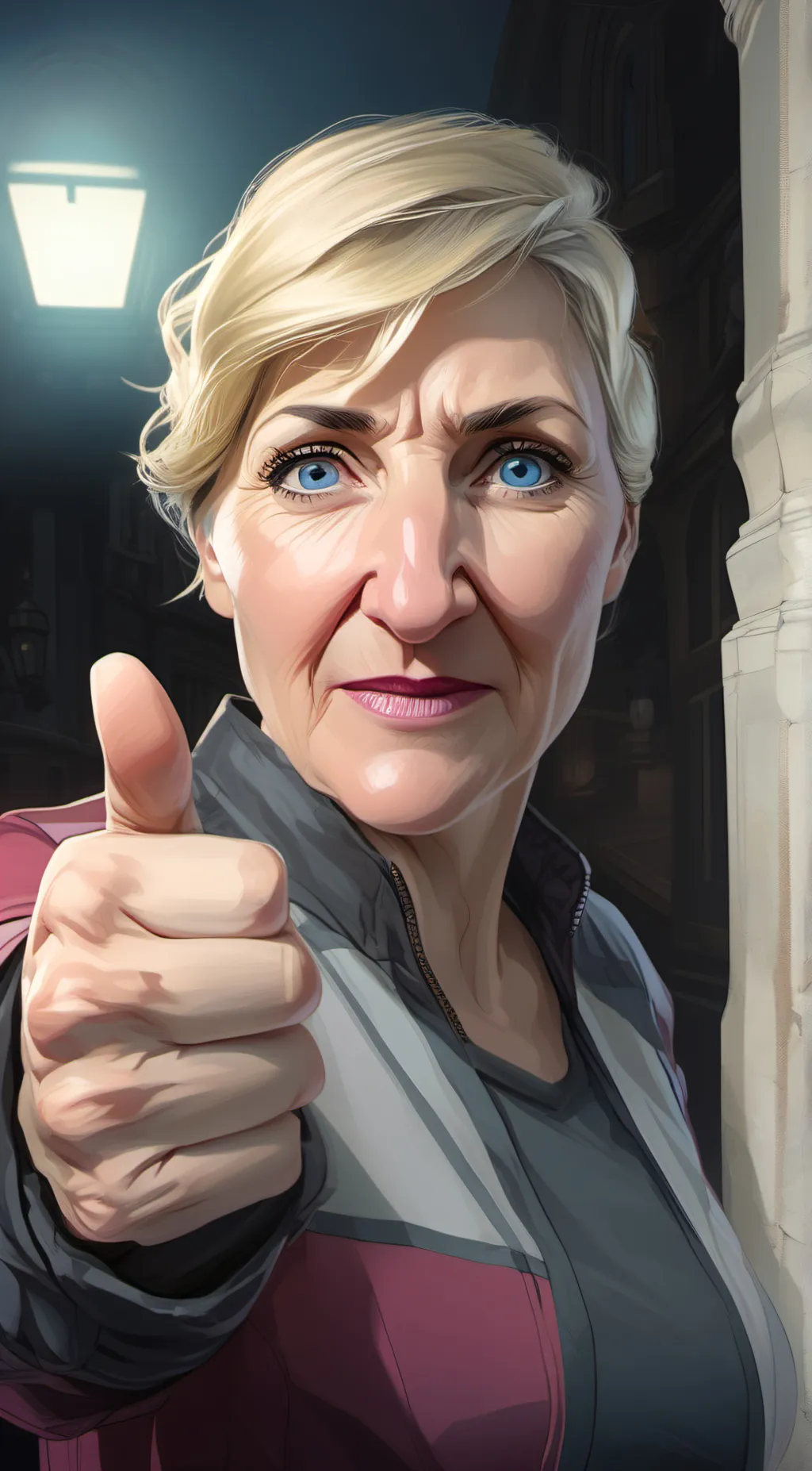 ai character: Yelling Karen background