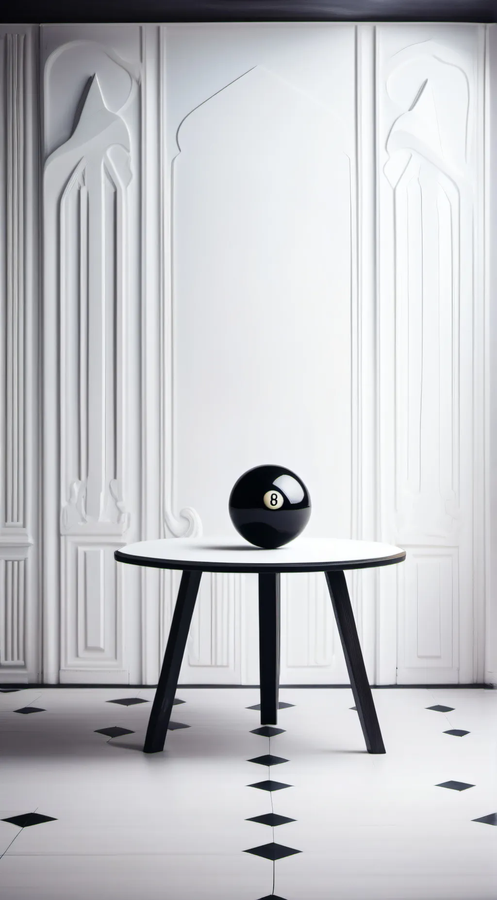 ai character: Magic Eight Ball background