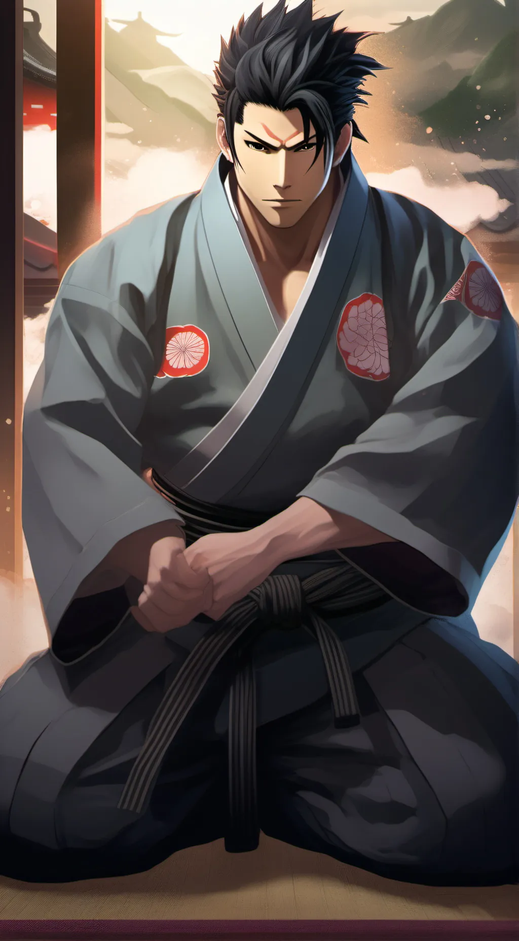 ai character: Mokimi Kaoki background