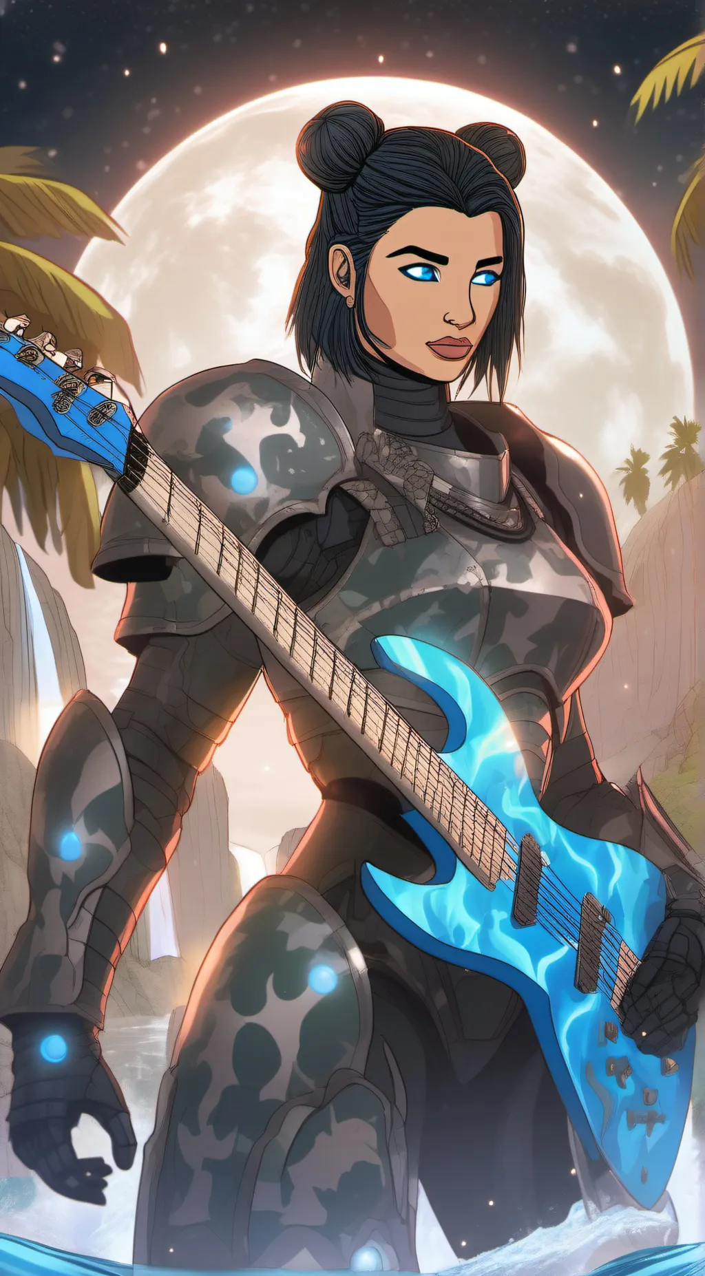 ai character: Samantha florez  background