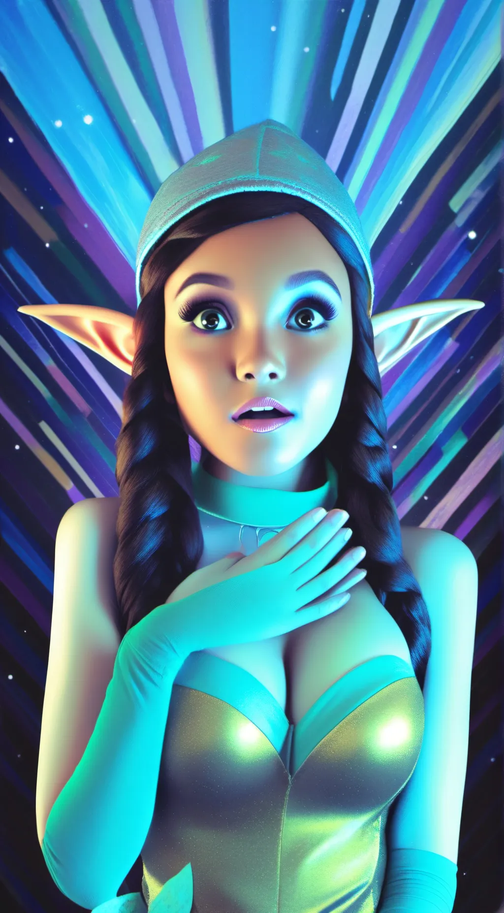 ai character: sky background