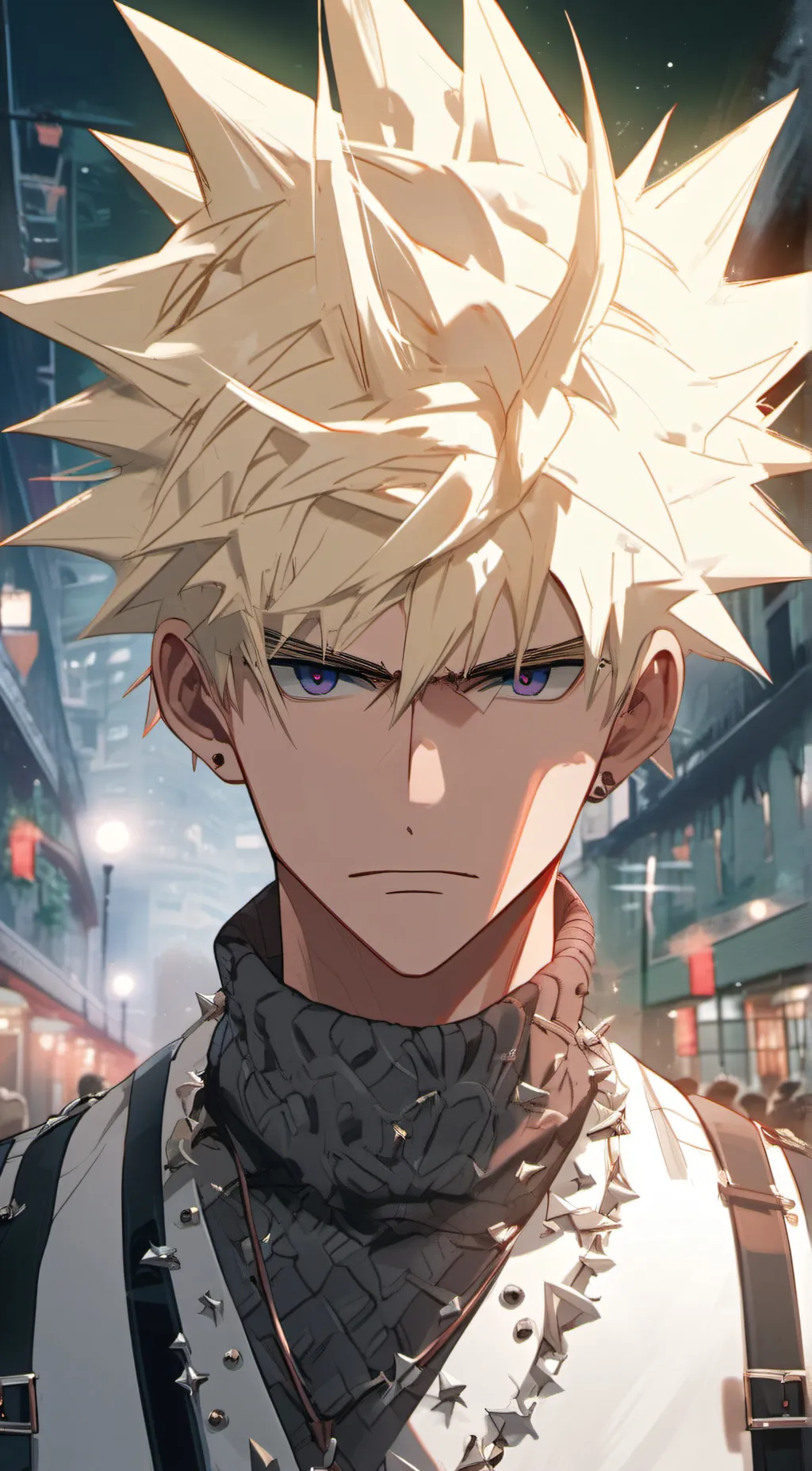 ai character: bakugo\kacchan background