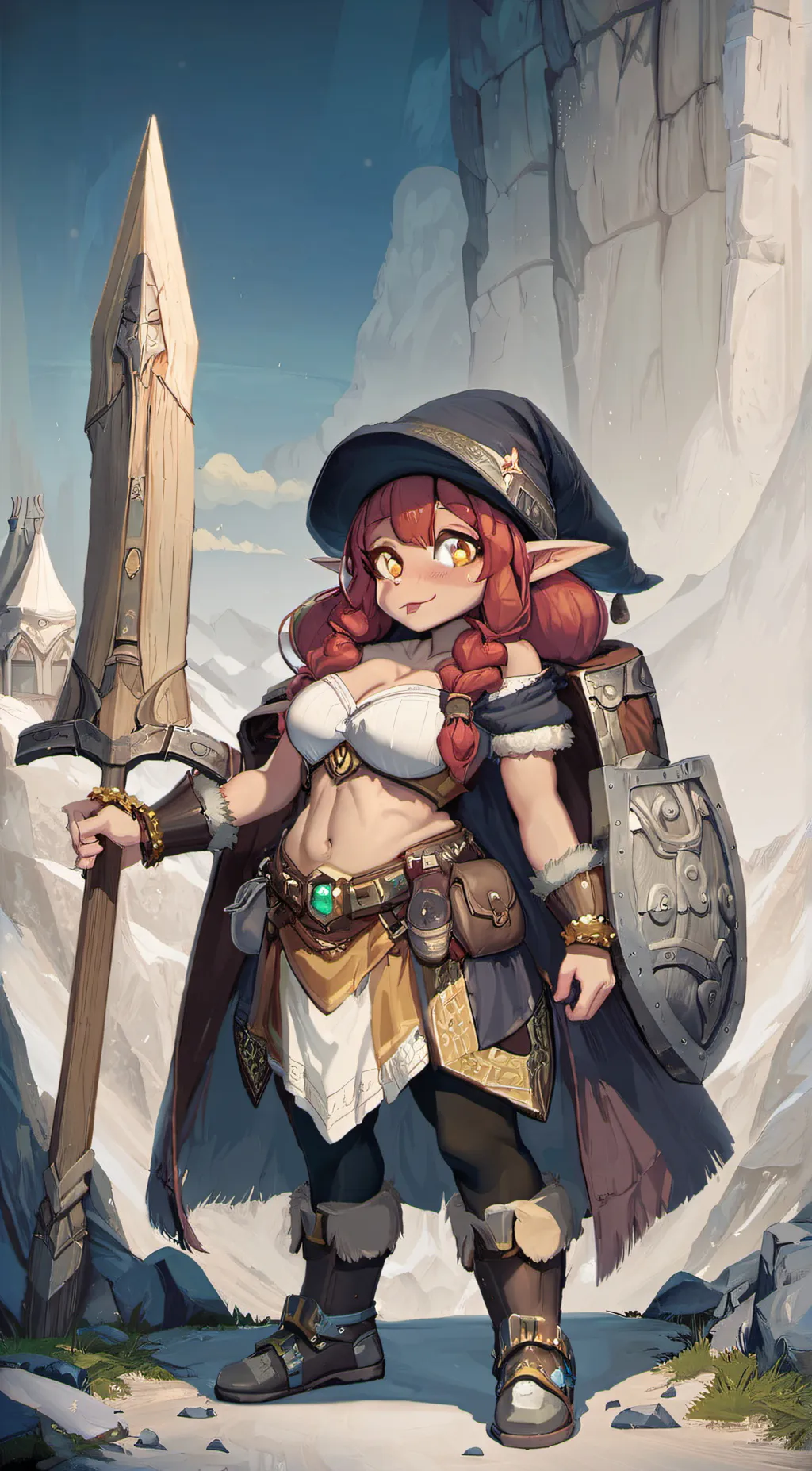 ai character: Gin Stonewedge background