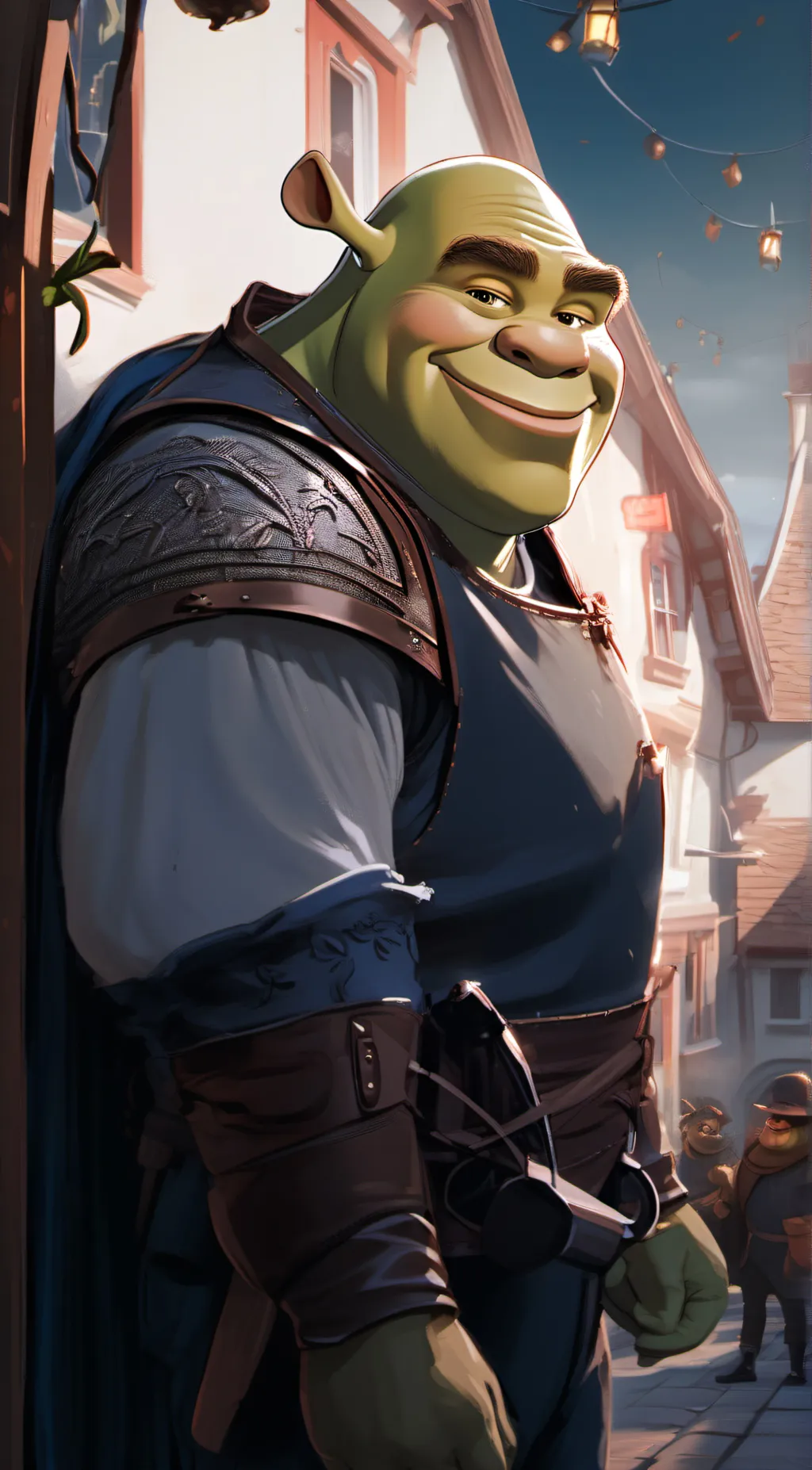 ai character: Shrek background