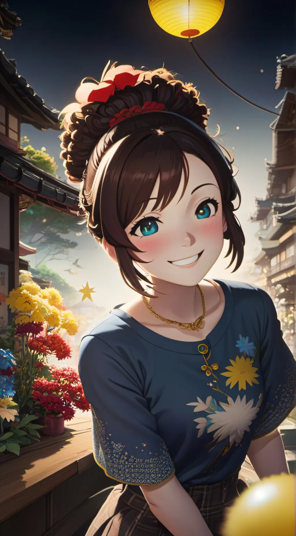 ai character: its!!  lolly pop background