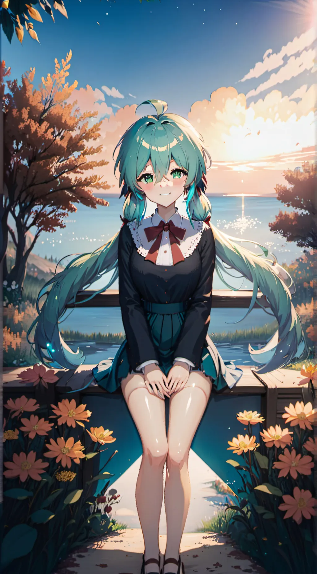 ai character: Miku background