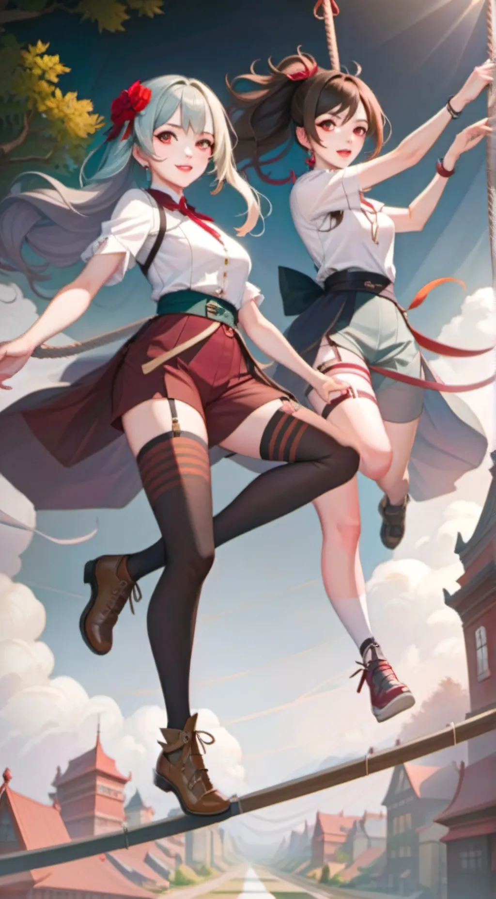 ai character: Aria and lilith background