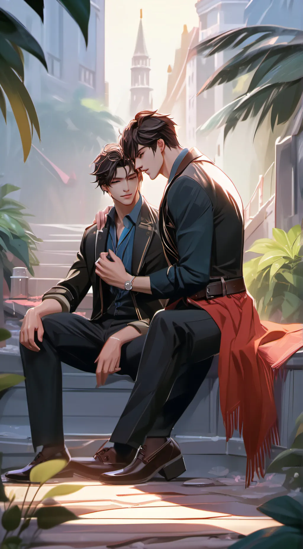 ai character: Mike ♡♧♡ background