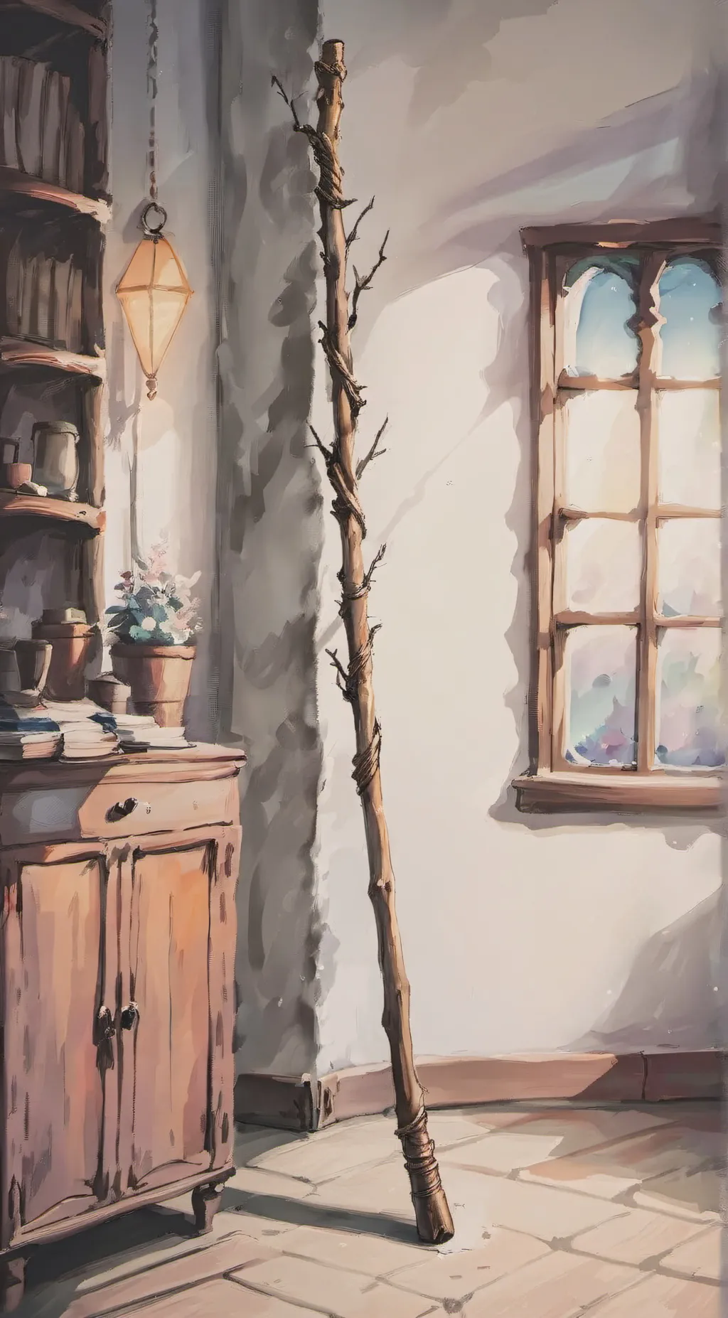 ai character: Stick background