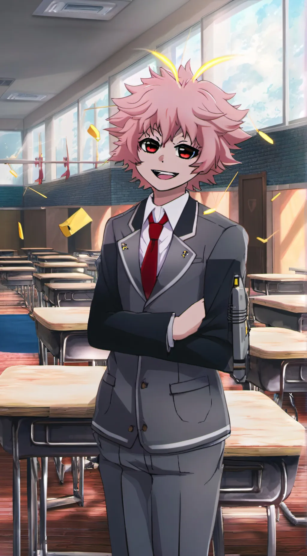 ai character: Mina Ashido background