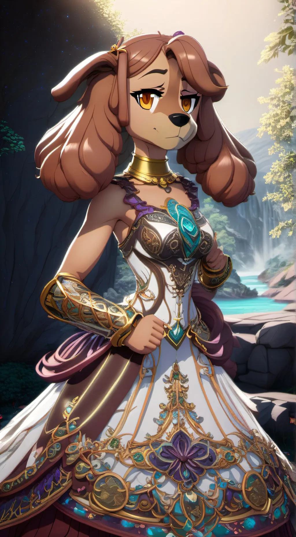 ai character: Giantess Marie  background