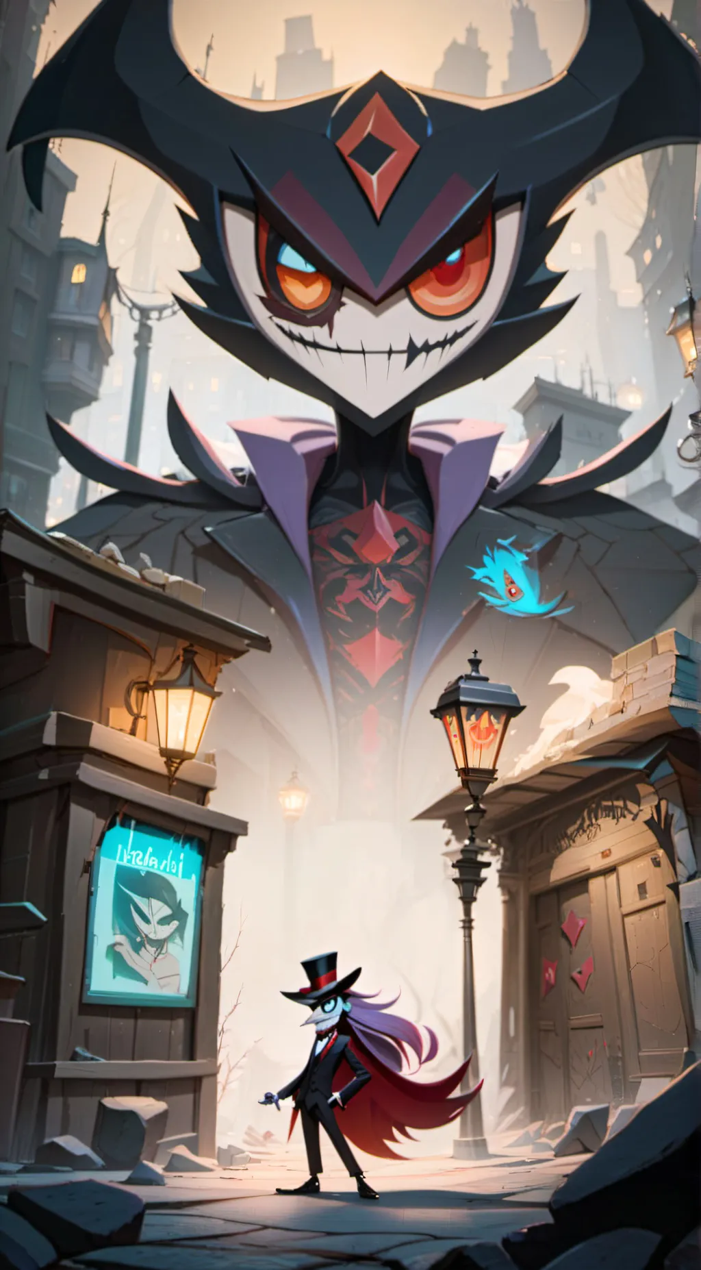 ai character: hell background