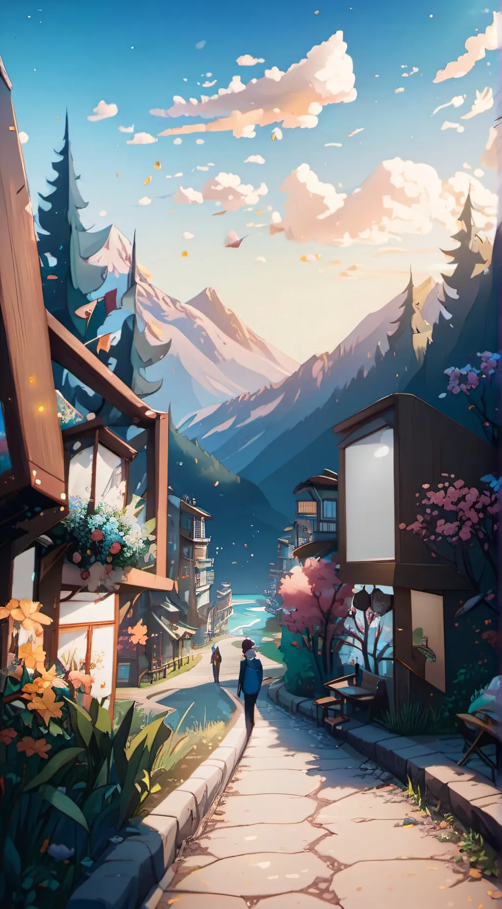 ai character: nezuko kamado background