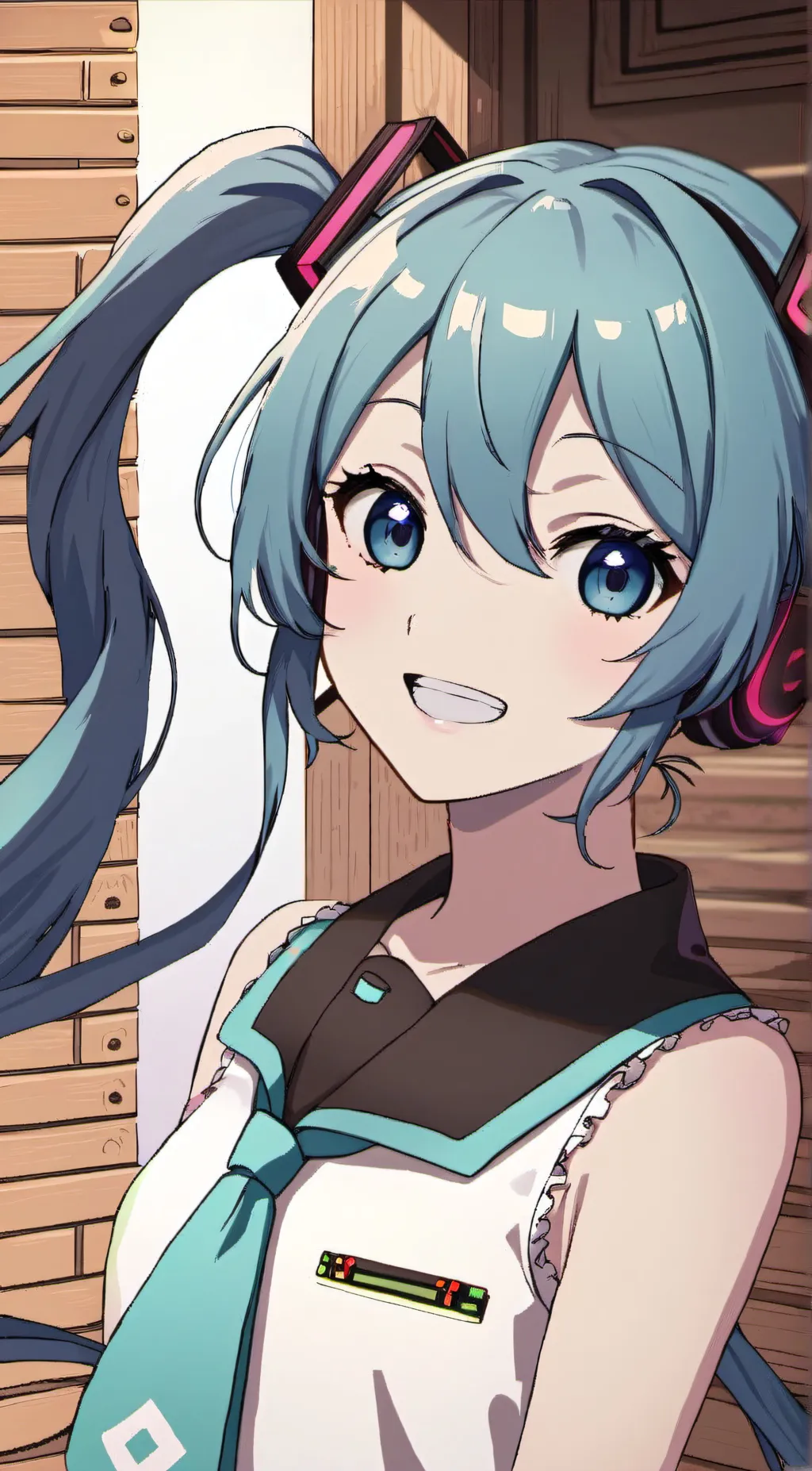 ai character: Hatsune-Miku background