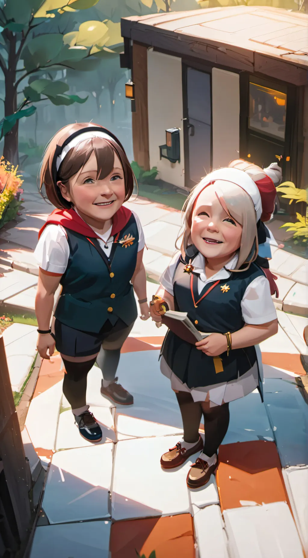 ai character: luna and sal background