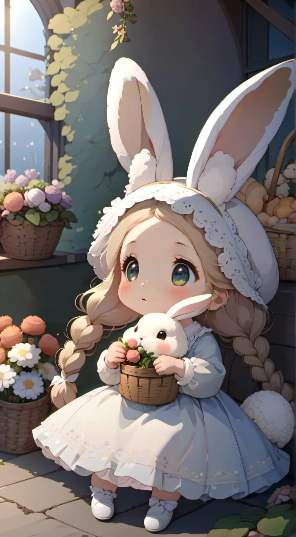 ai character: Luna background