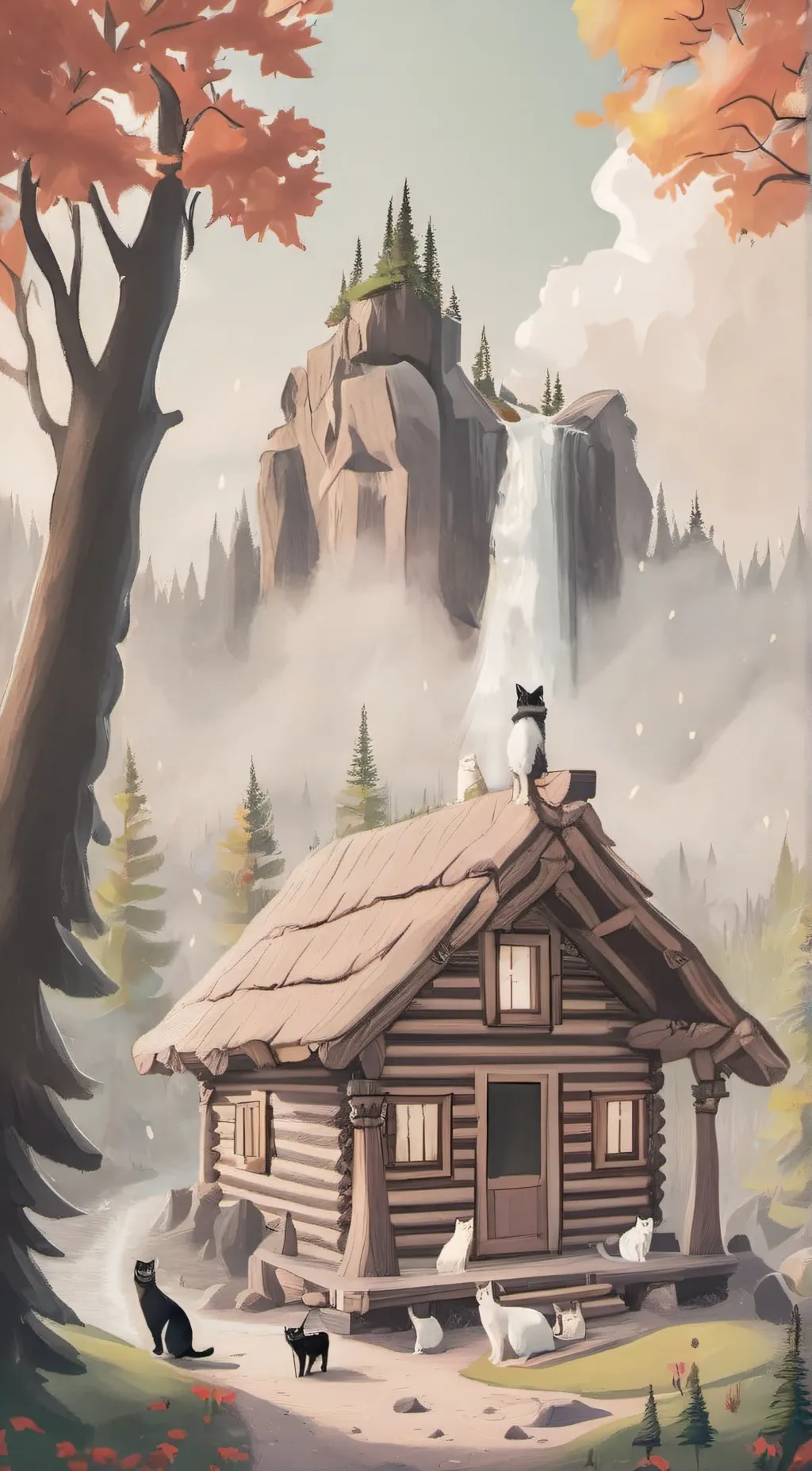 ai character: KATZ island background