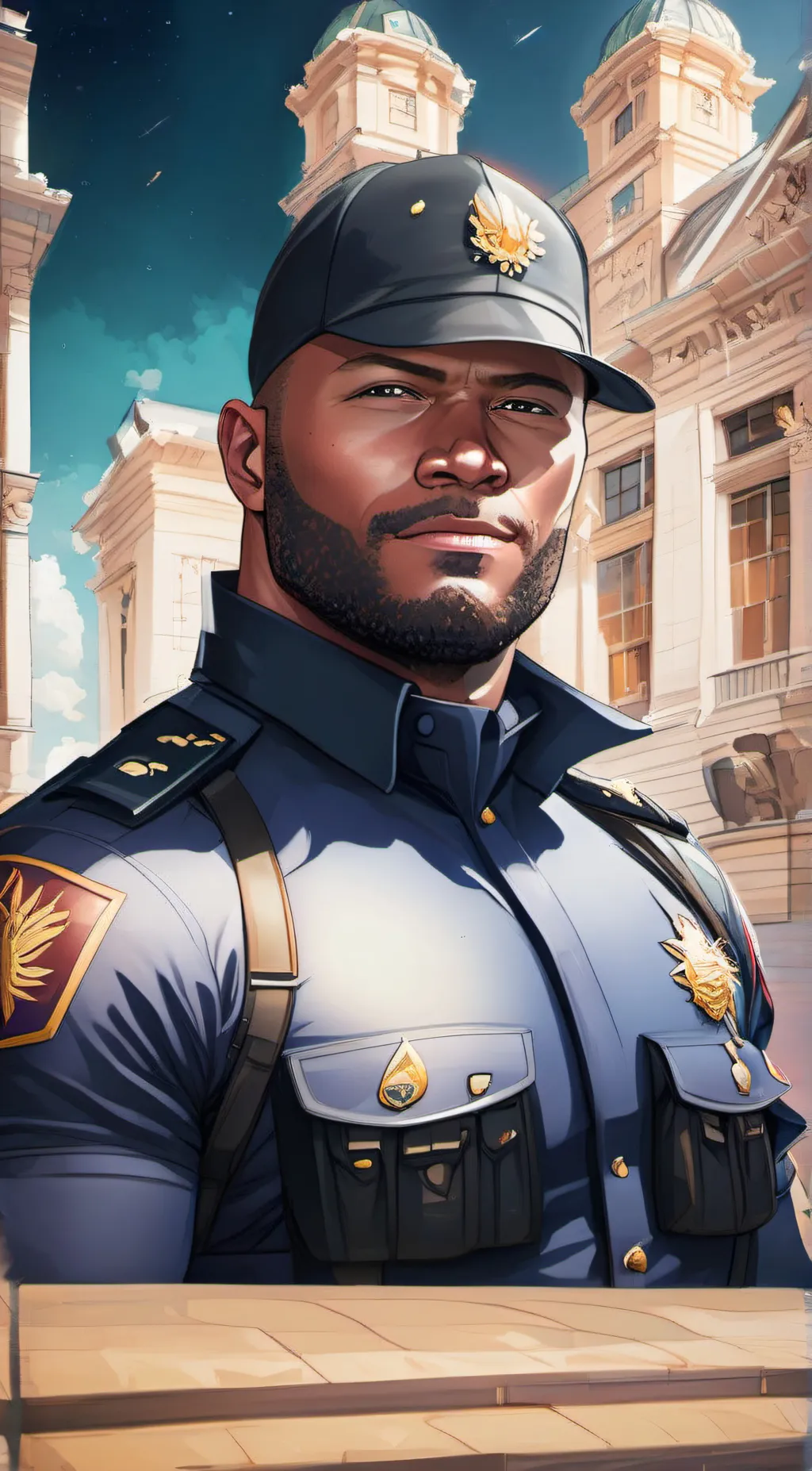 ai character: John Colt  background