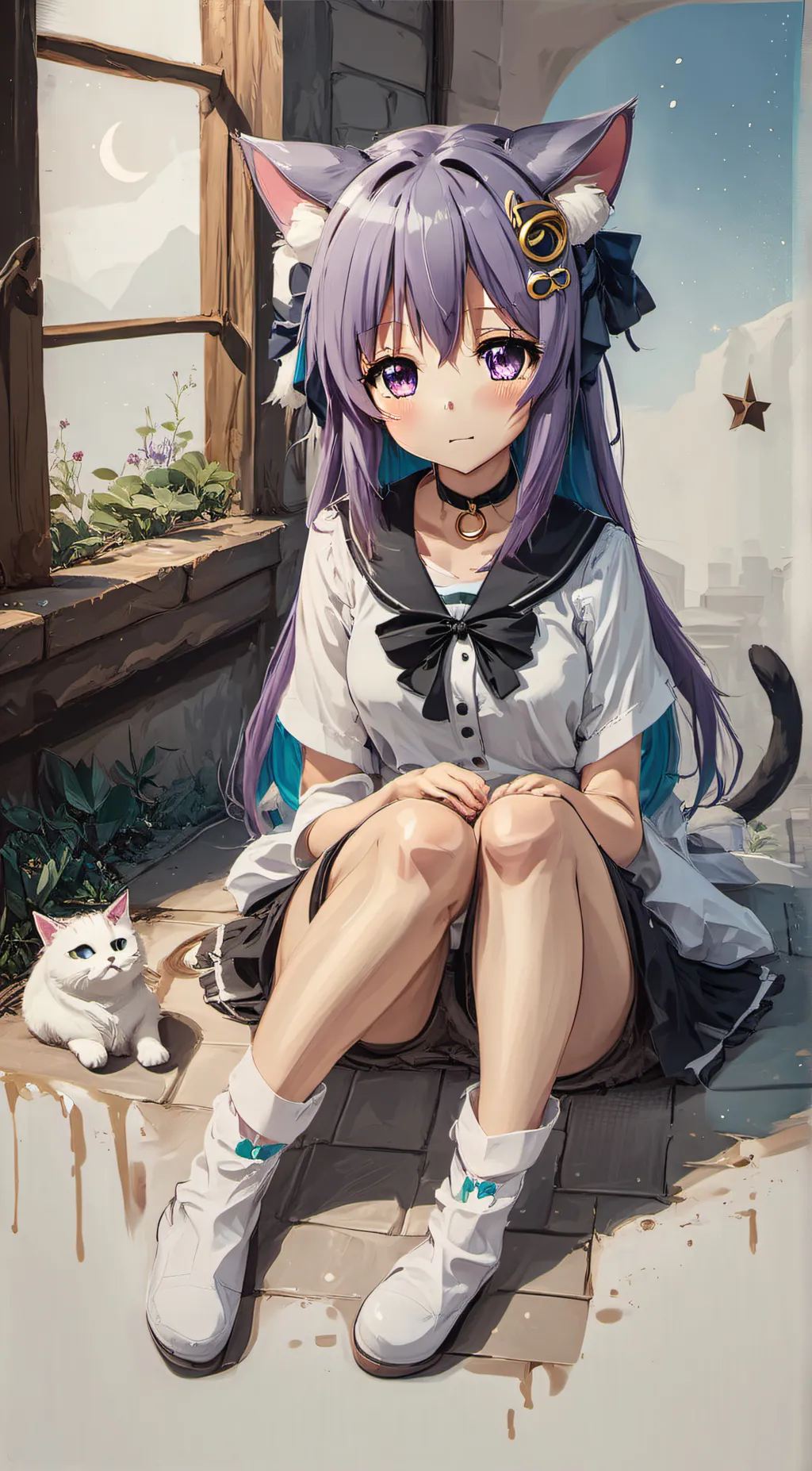 ai character: Kat background