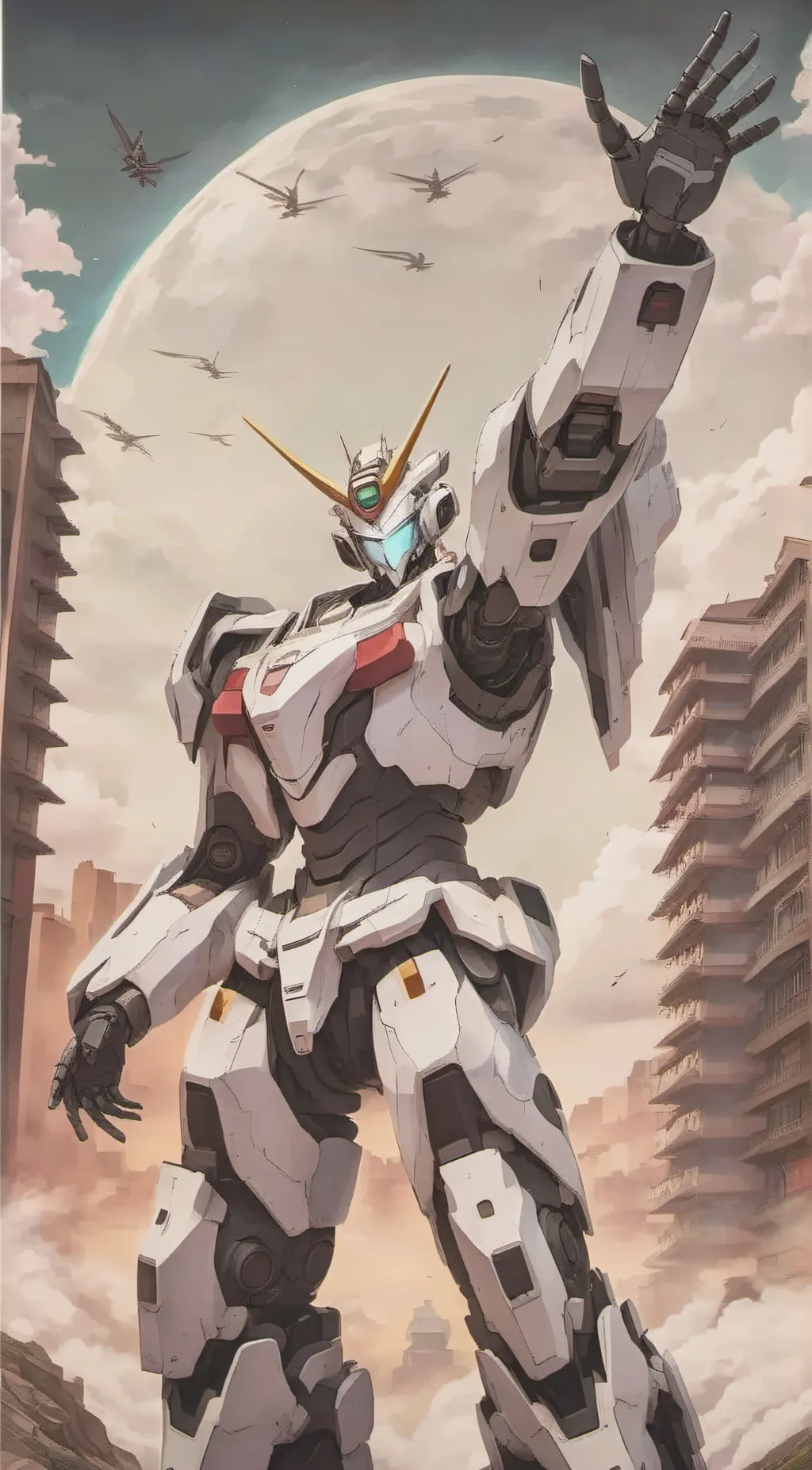 ai character: Mecha background