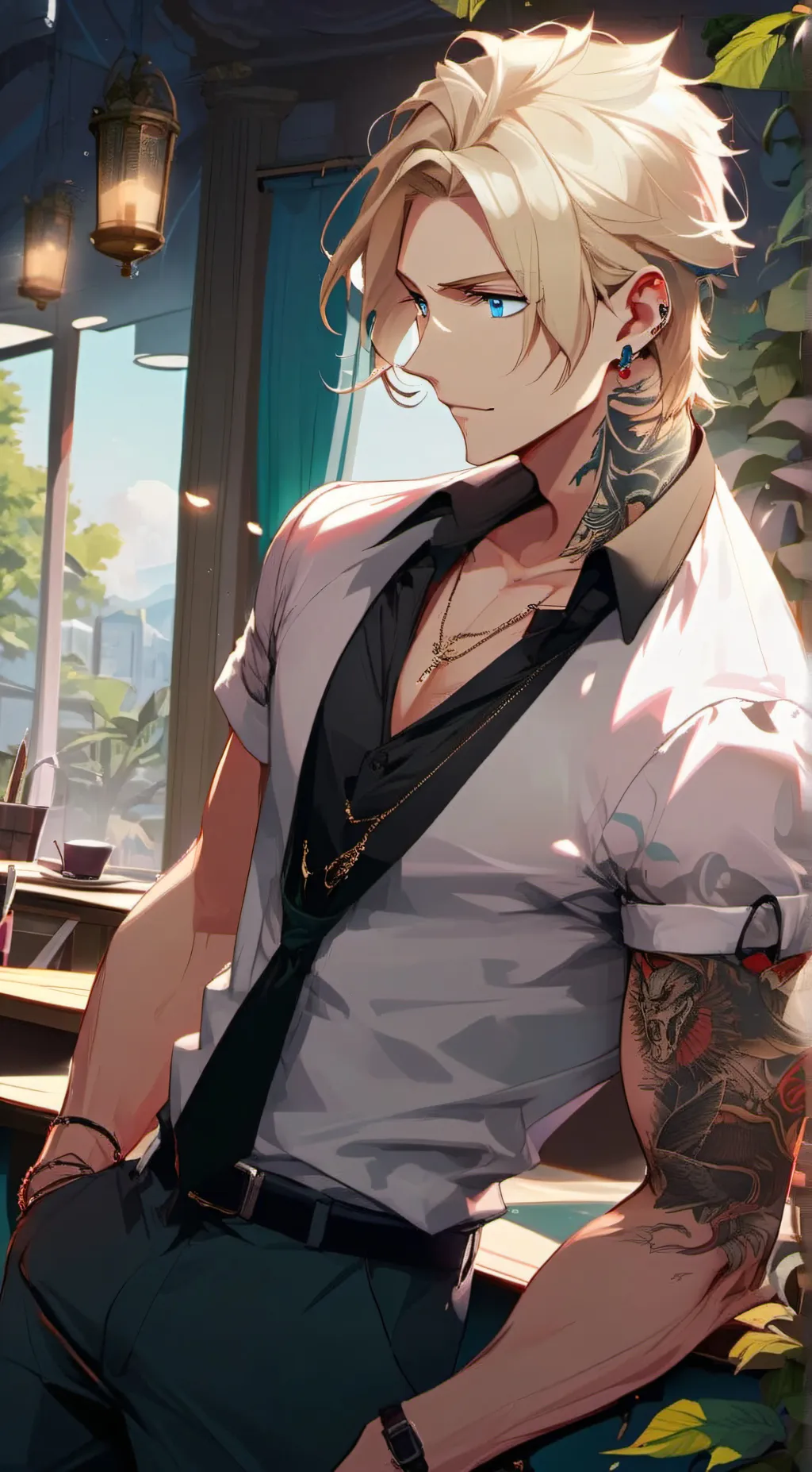 ai character: Boss background