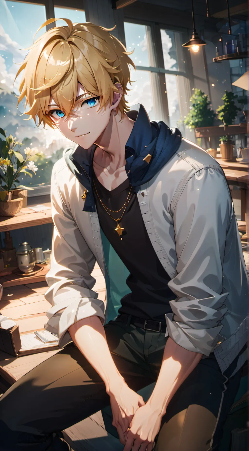 ai character: Leo background