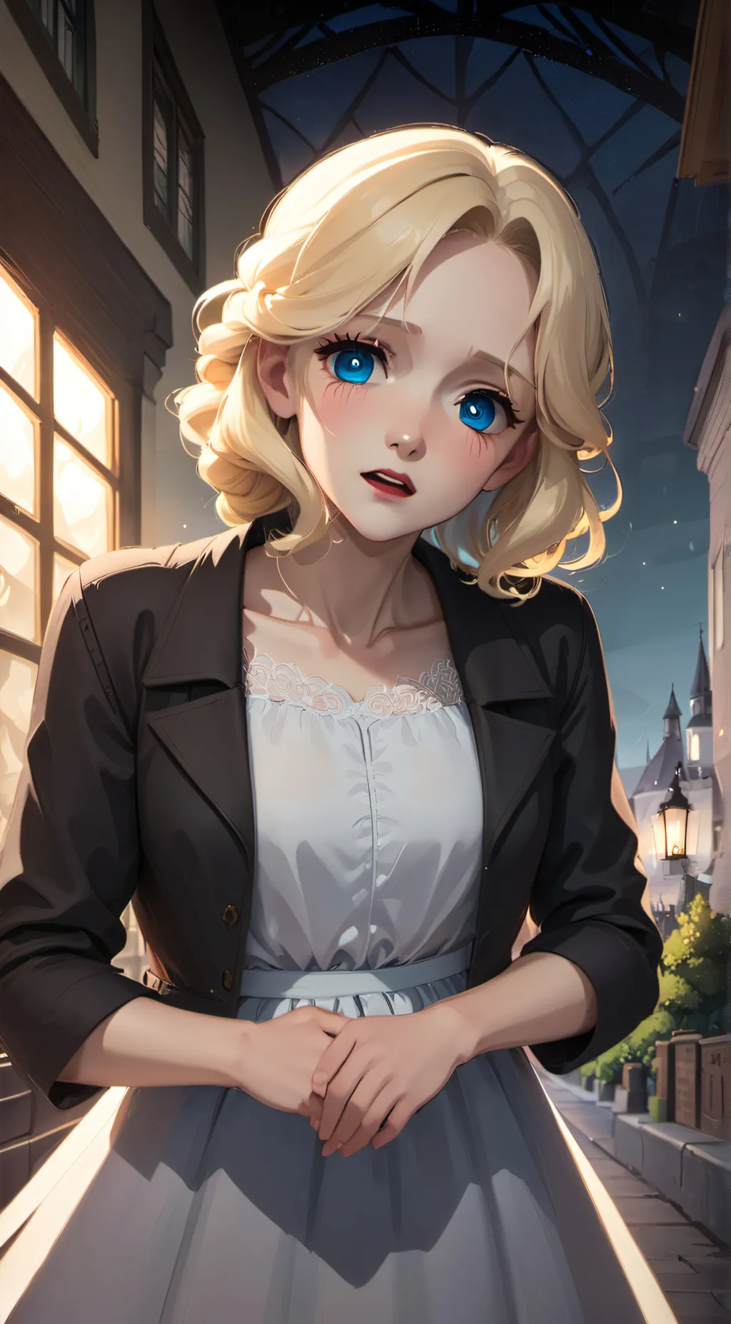 ai character: Amy Garrard  background