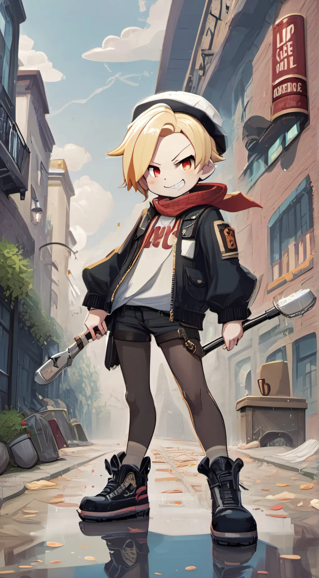 ai character: Bakugo background