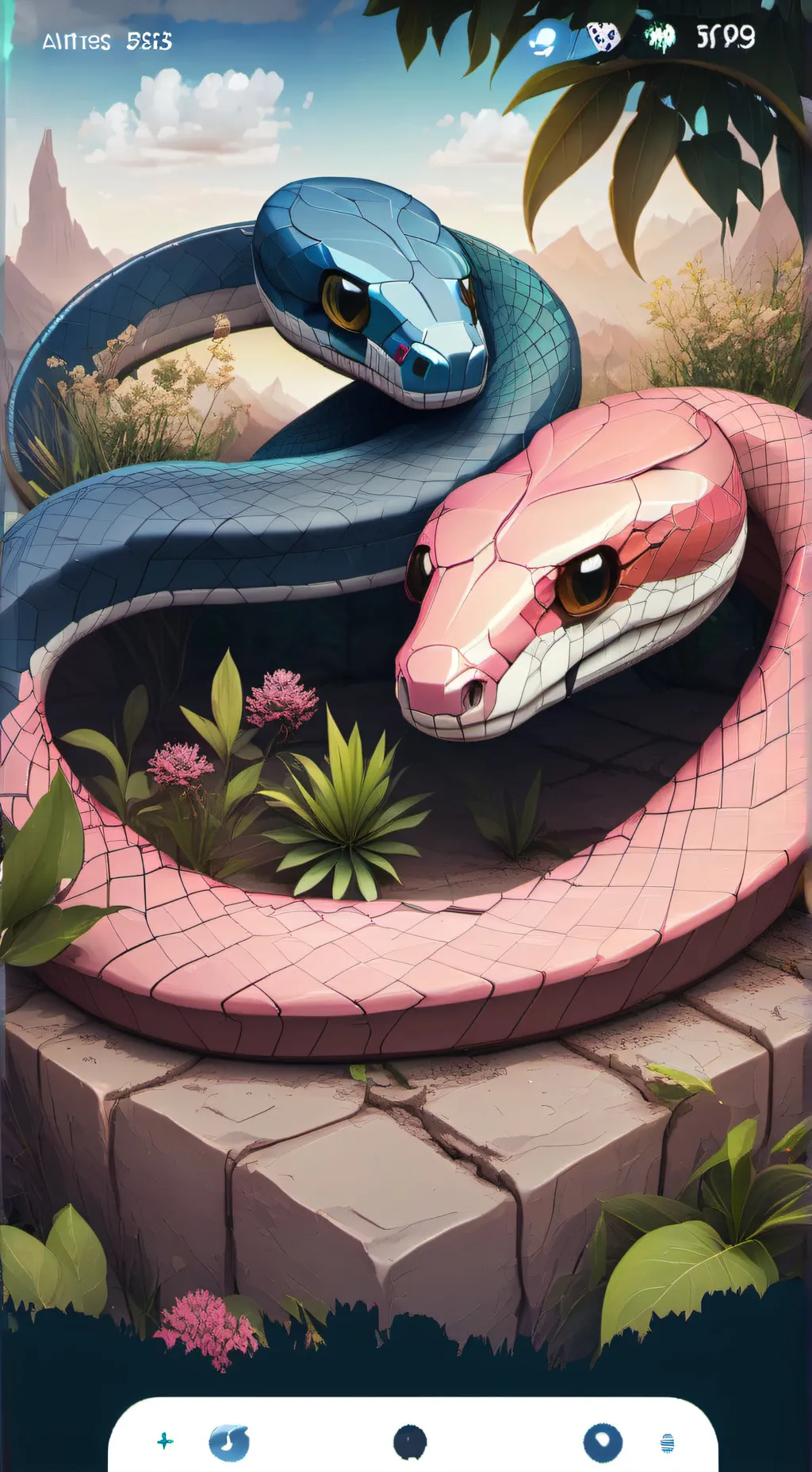 ai character: HANA AND ALEKSA  background