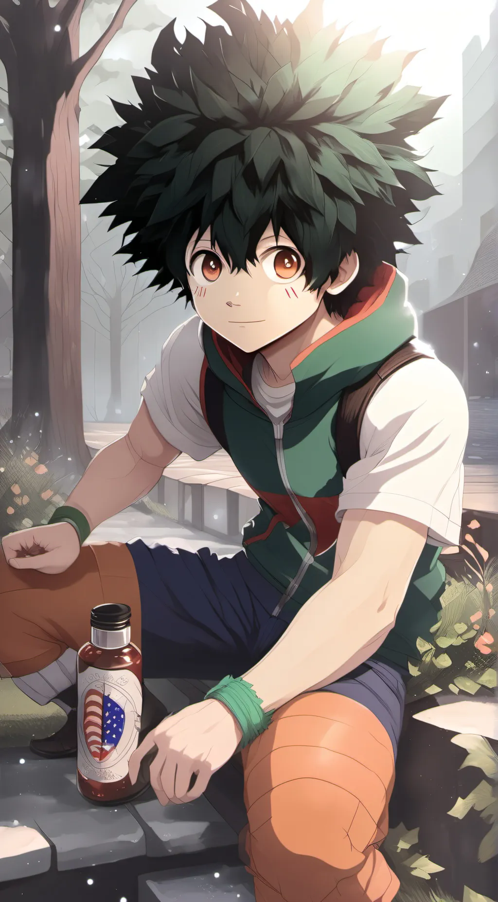ai character: deku background