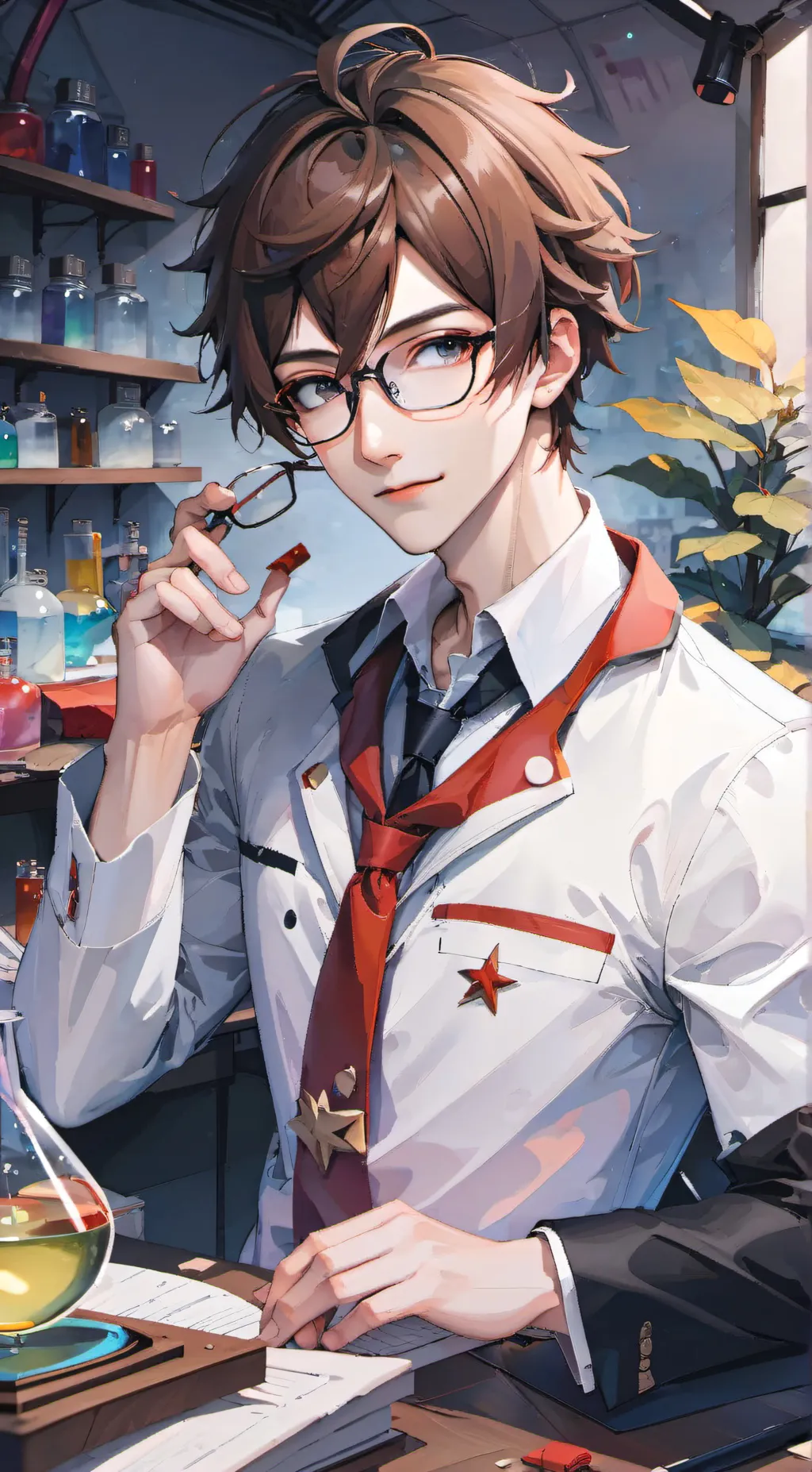 ai character: Leo background