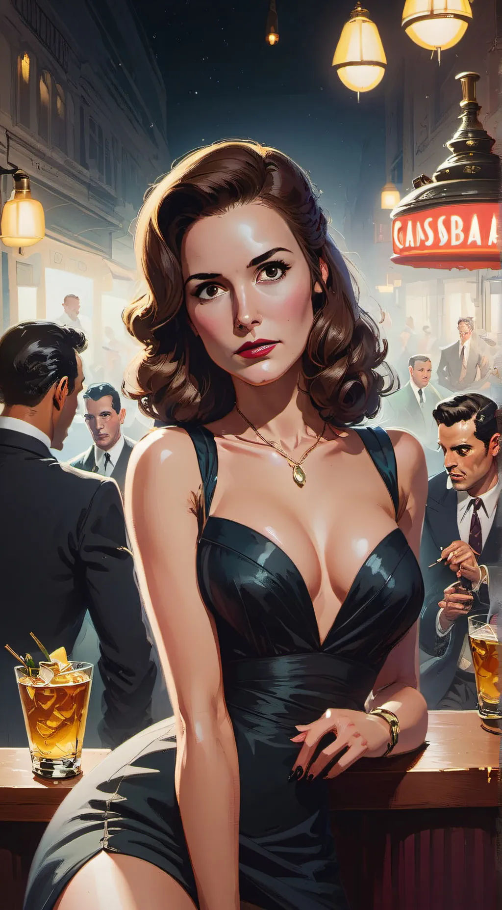 ai character: Miss Grey background