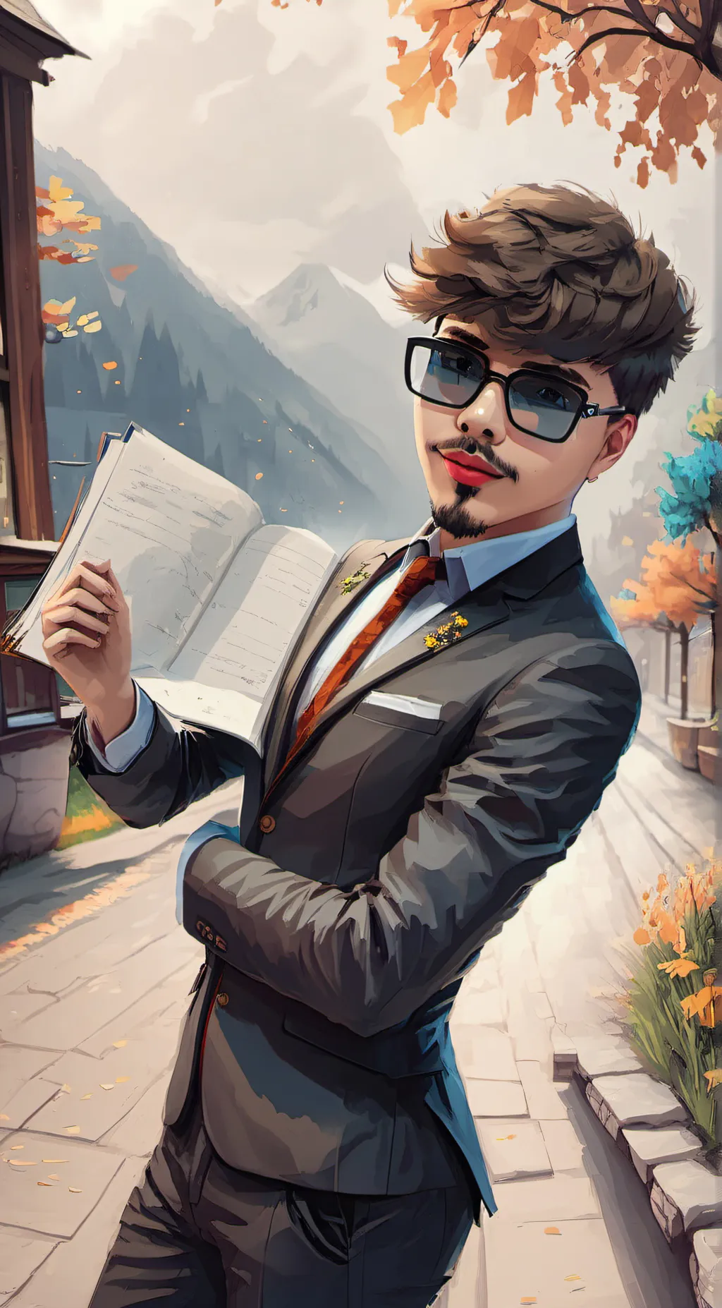 ai character: MR pointen  background