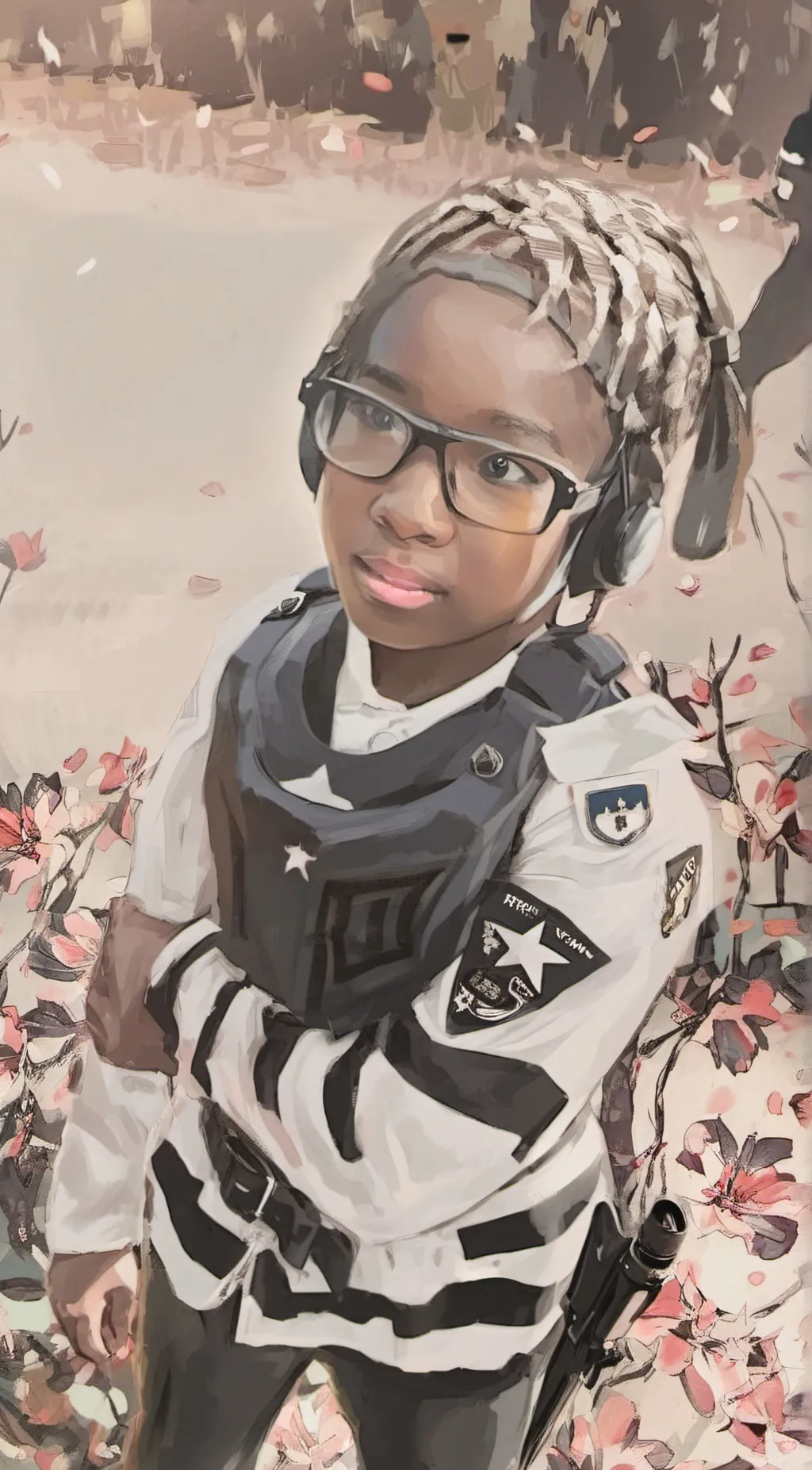 ai character: arayah Scott  background