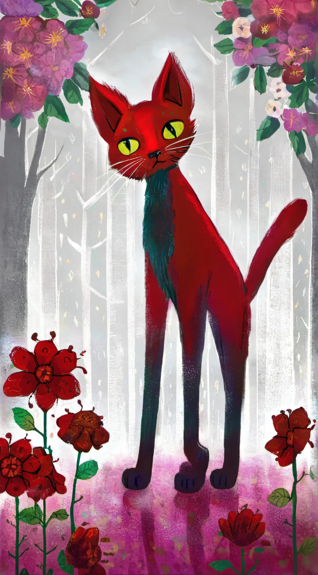 ai character: Mittens  background