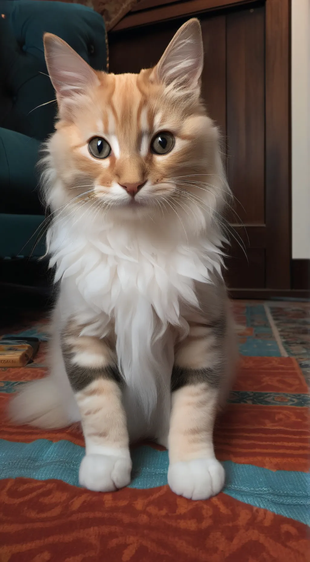 ai character: Vinnie the kitty  background