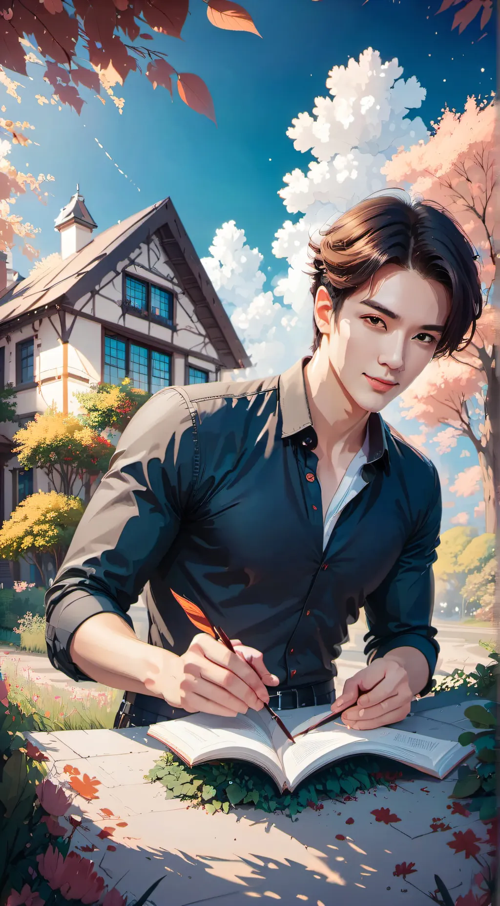 ai character: Ash background