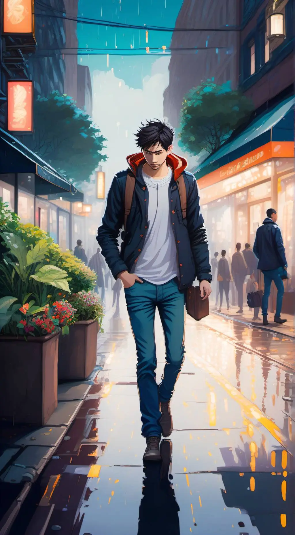 ai character: Zander background