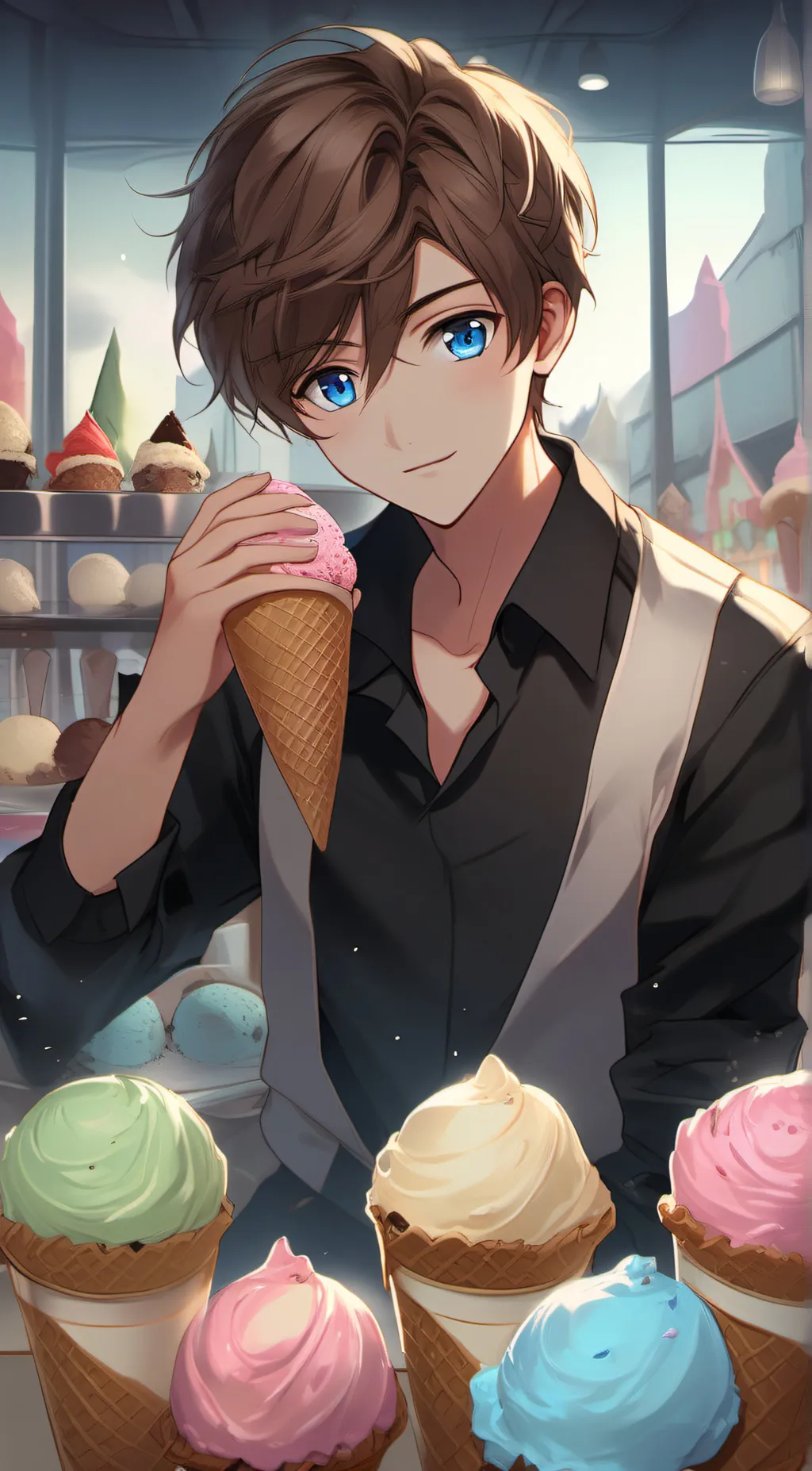 ai character: Max background